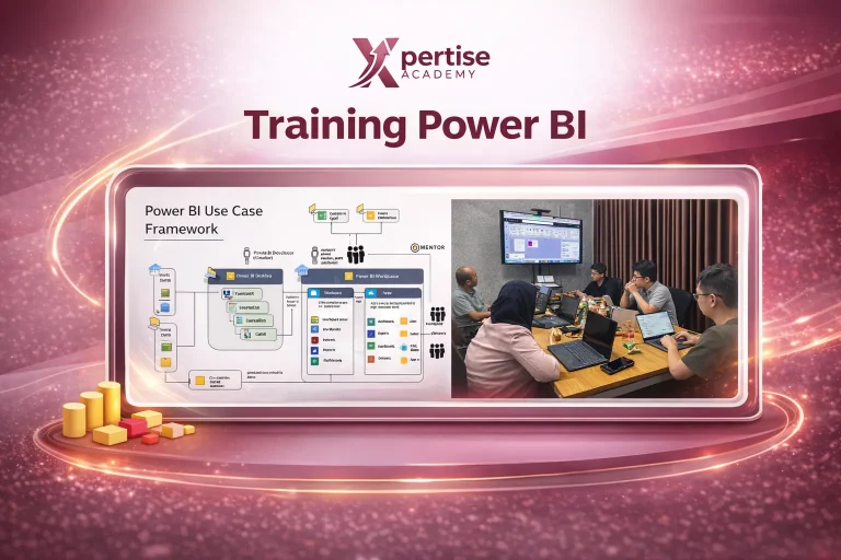 Training Power BI oleh Xpertise Academy dengan sesi praktik dan pembahasan use case framework