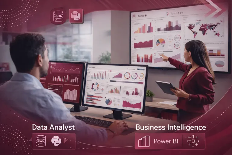 perbedaan data analyst vs business intelligence dengan dashboard data di perusahaan